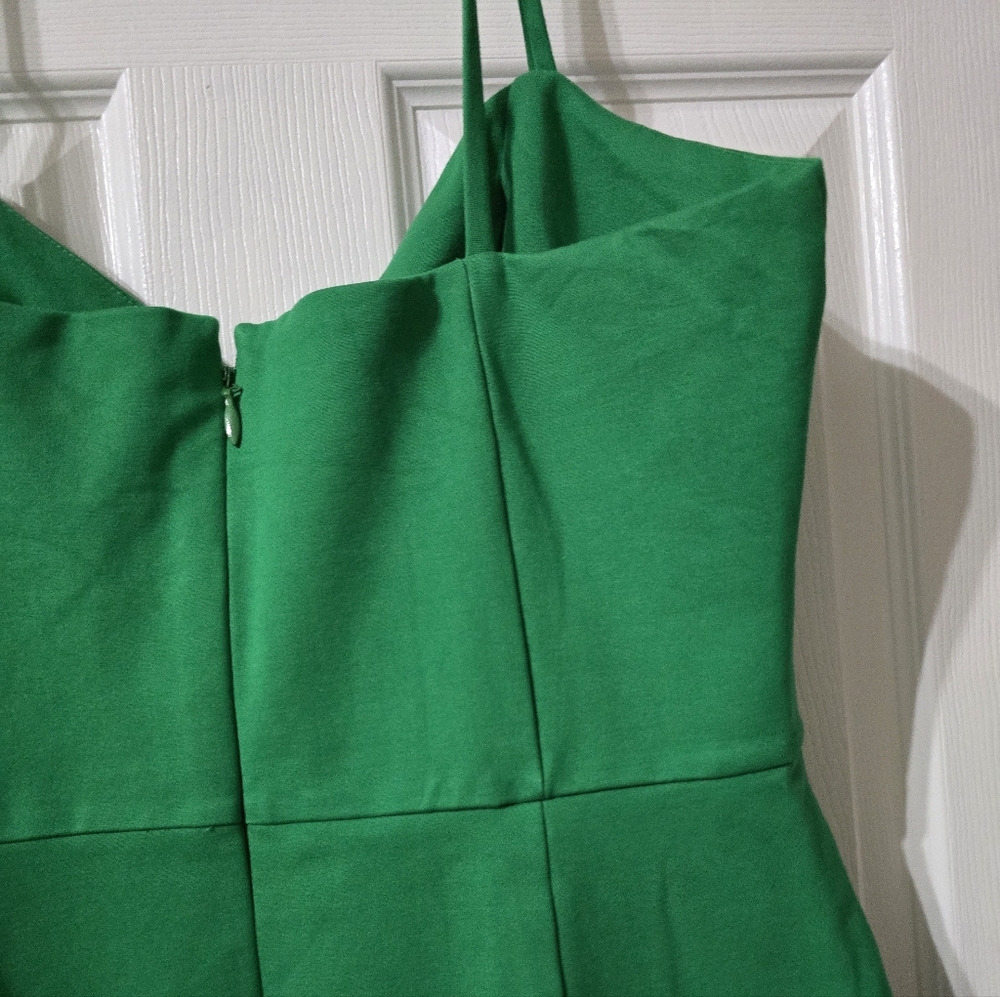 Lavish Alice Origami Ponte Midi Dress in Spring Green, Sweetheart Neckline, EUC! - Picture 11 of 16